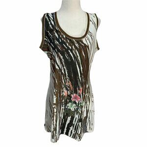 JANE & John🤎Lightweight Sweater Dress Sleeveless Brown/Beige Size M